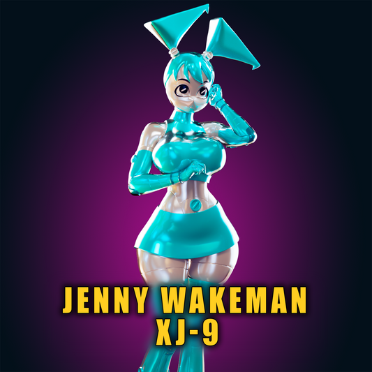 Jenny Wakeman XJ-9 My Life as a Teenage Robot from Officer Rhu Fan creation (ADULT) Model Kit for painting and collecting.