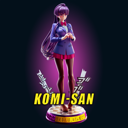 Komi-San : Anime Character from Officer Rhu Fan creation (ADULT  Including FUTA editions now available.) Model Kit for painting and collecting.