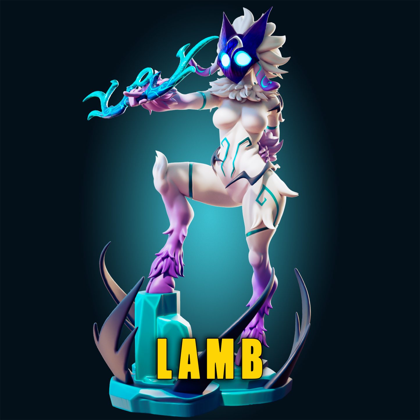 Lamb from League of Legends - from Officer Rhu Fan creation (ADULT  Including FUTA editions now available.) Model Kit for painting and collecting.