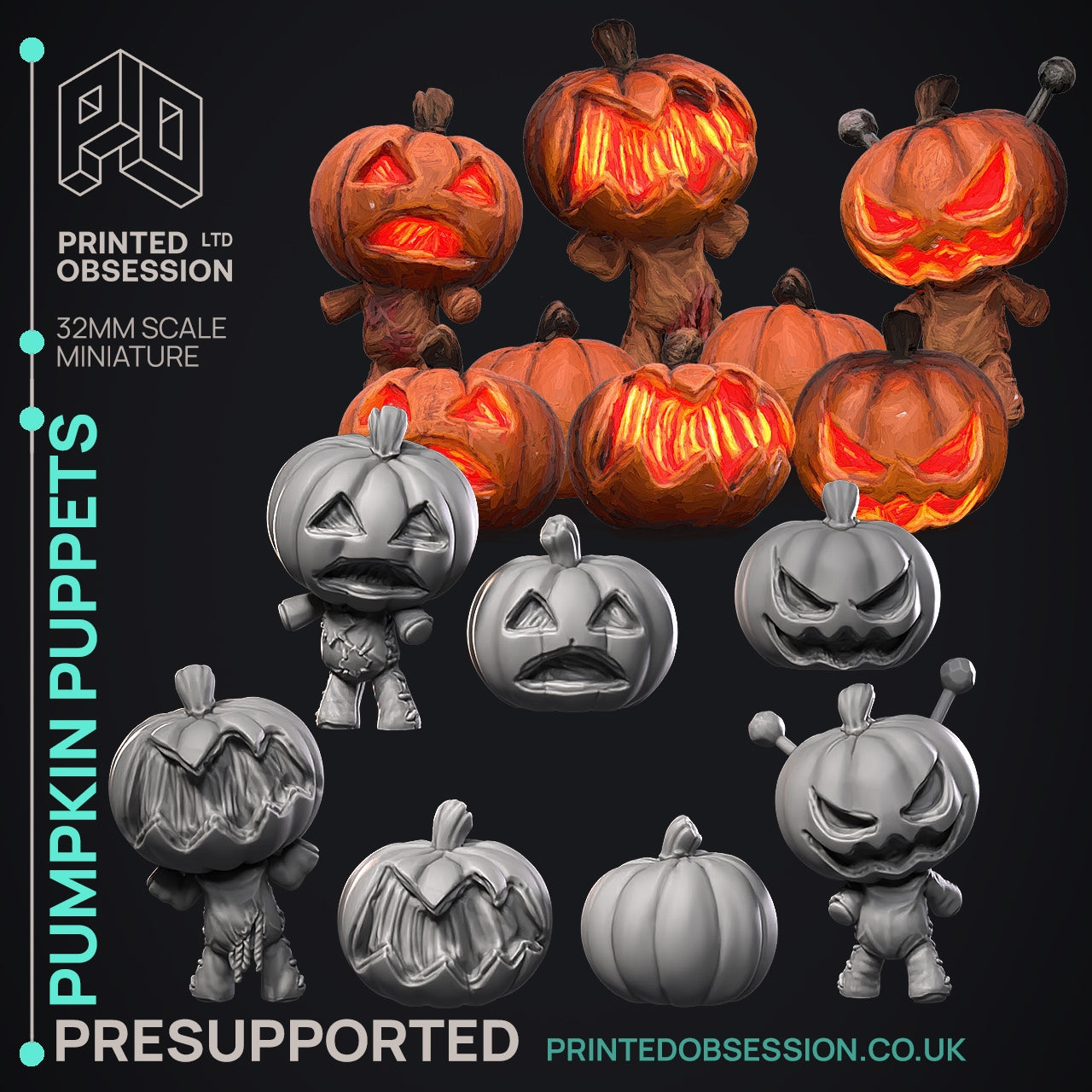 Halloween 2024 LIMITED RELEASE - The Printed Obsession - Table-top mini, 3D Printed Collectable for painting and playing!