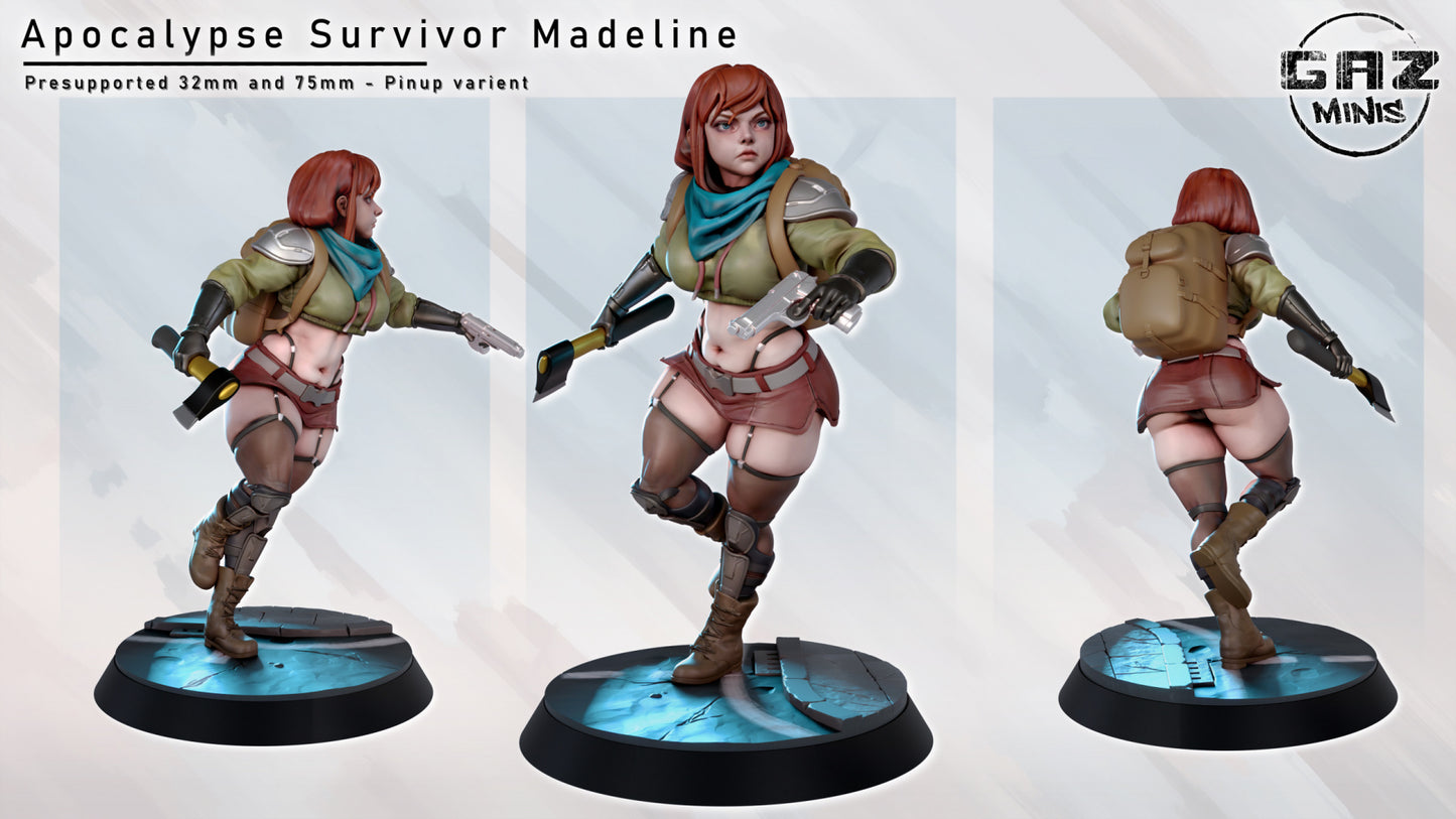 Apocalypse Survivor Madeline - Fan art from GAZ Minis (Apr 2024 release)