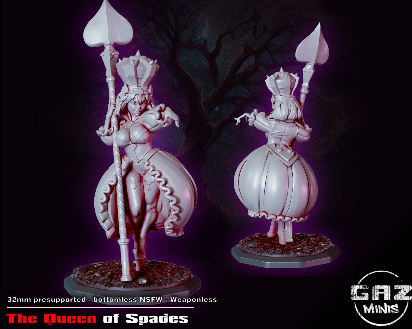 The Queen of Spades from GAZ Minis (September 2023 release)