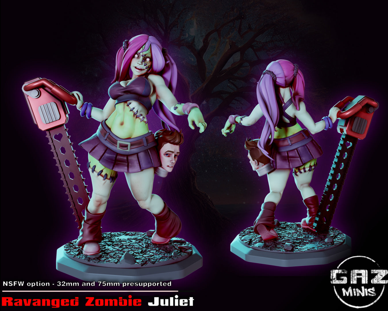 Ravanged Zombie Juliet from GAZ Minis (June 2023 release)
