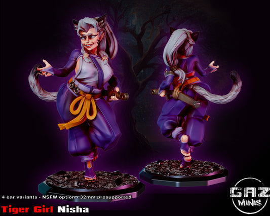 Tiger Girl Nisha from GAZ Minis (July 2023 release)