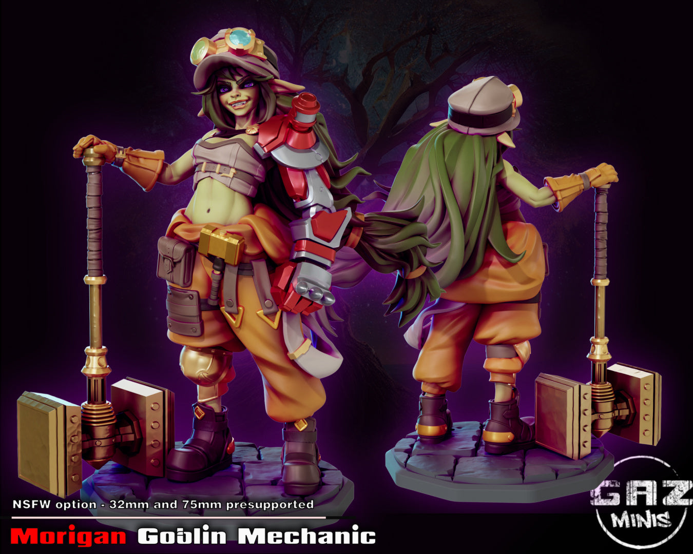 Morigan Goblin Mechanic from GAZ Minis (May 2023 release)