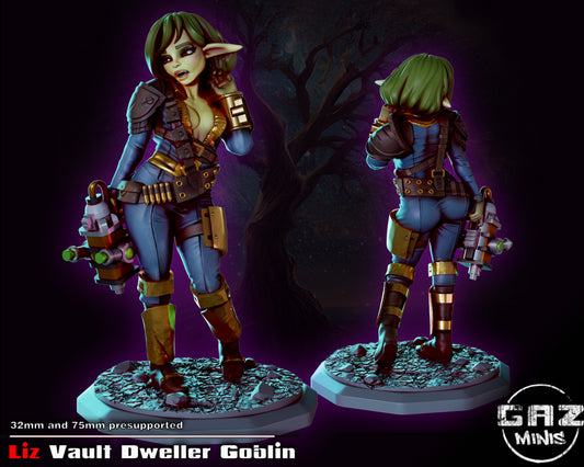 Liz Vault Dweller Goblin from GAZ Minis (June 2023 release)