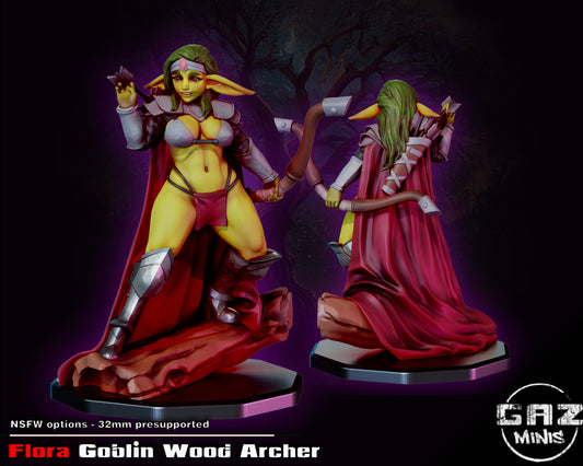 Flora, Goblin Wood Archer from GAZ Minis (July 2023 release)