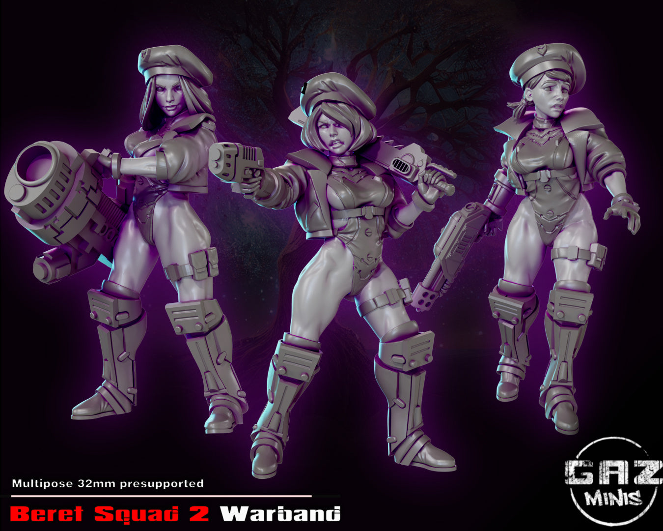 Beret Squad 2 Warband from GAZ Minis (May 2023 release)