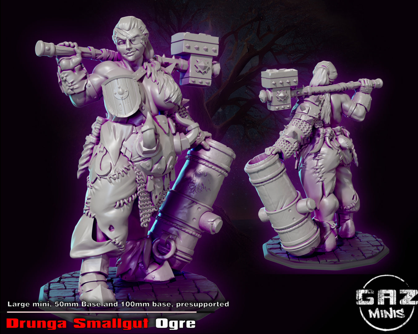 Drunga Smallgut Ogre from GAZ Minis (May 2023 release)