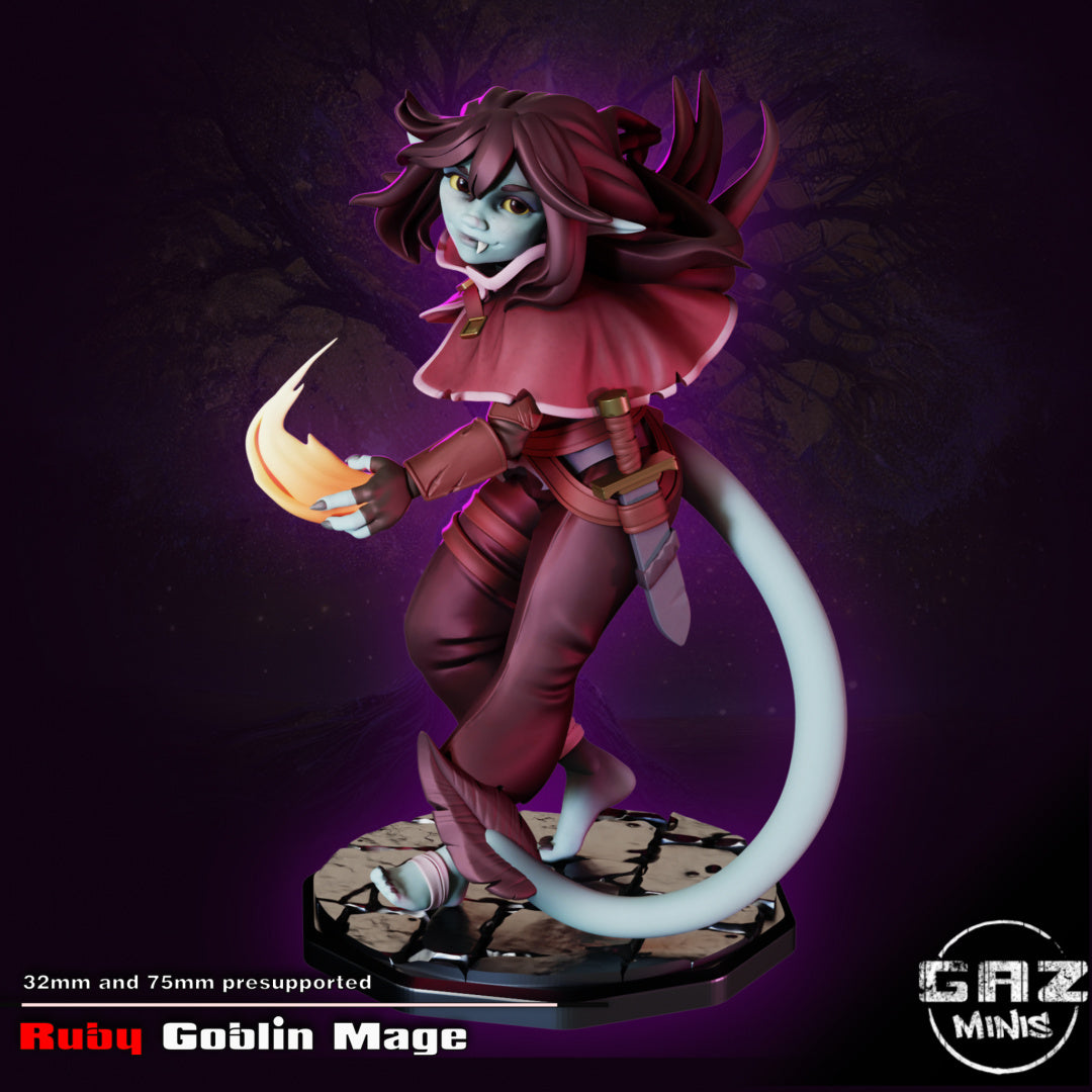 Ruby Goblin Mage from GAZ Minis (November 2023 release)