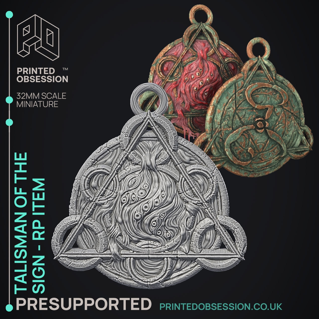 Prop Collection - The Talisman Seller series (role play props and more) The Printed Obsession - Table-top mini, 3D Printed Collectable for painting and playing!