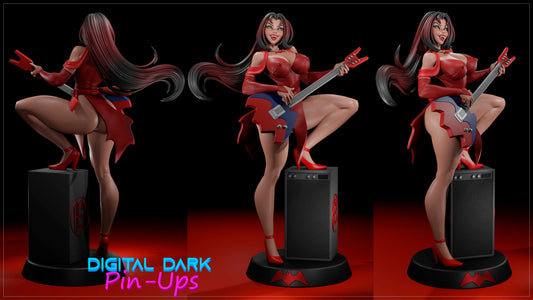 Thorn from the band Hex from the Scooby Doo show (fan art) (ADULT) FUTA NOW AVAILABLE - Fan art - Female Adult Figurine for collecting, painting and showing off! Digital Dark Pinup 2026 New Release