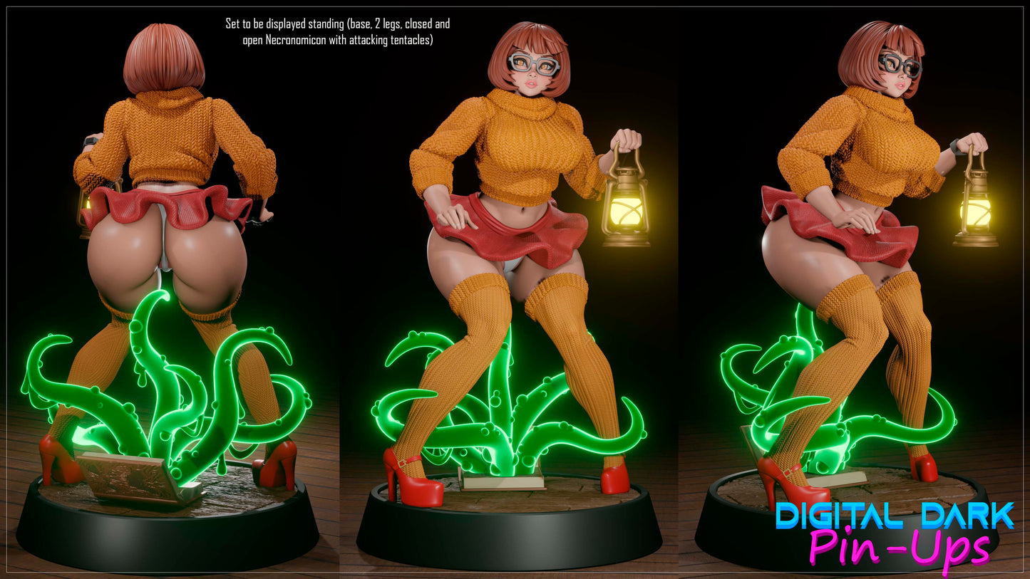 Velma Scooby Doo (fan art) (ADULT) FUTA NOW AVAILABLE - Fan art - Female Adult Figurine for collecting, painting and showing off! Digital Dark Pinup 2026 New Release