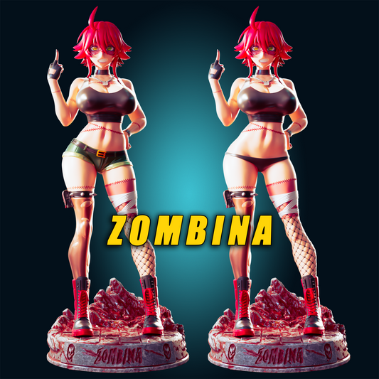 Zombina from Monster Musume - Daily Life with a Monster Girl - from Officer Rhu Fan creation (ADULT  Including FUTA editions now available.) Model Kit for painting and collecting.