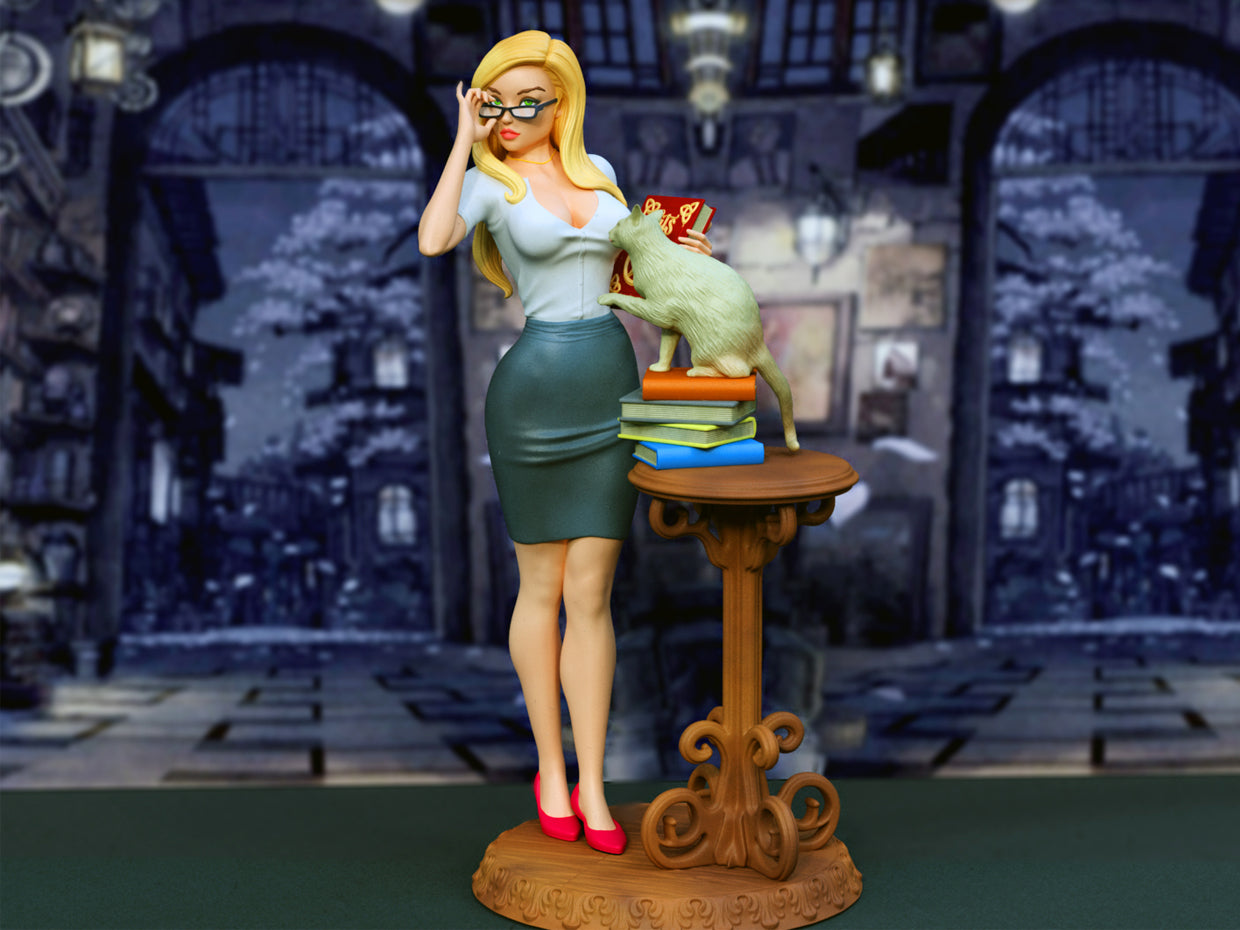 Black Cat (teacher style) Figurine Model Kit for collecting, building and painting