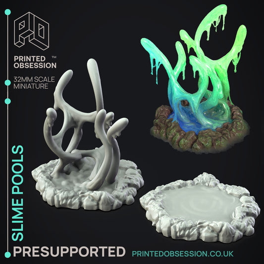 Slime Pools - The Printed Obsession - Table-top mini, 3D Printed Collectable for painting and playing!