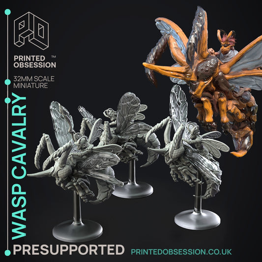 Wasp Calvary - Not the Bees - The Printed Obsession - Table-top mini, 3D Printed Collectable for painting and playing!